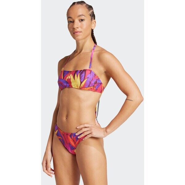 Zestaw adidas x FARM Neckholder Bikini Bold Pink / Semi Spark