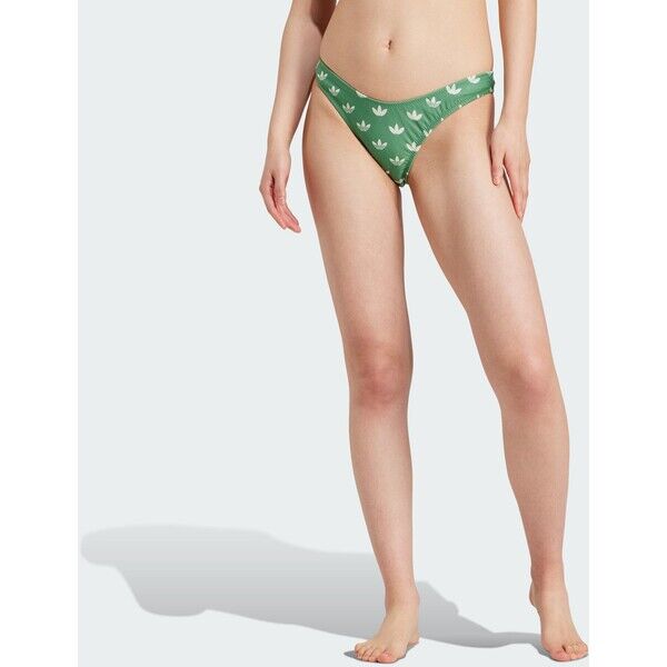 Adidas Dół od bikini Monogram Preloved Green / Cloud White