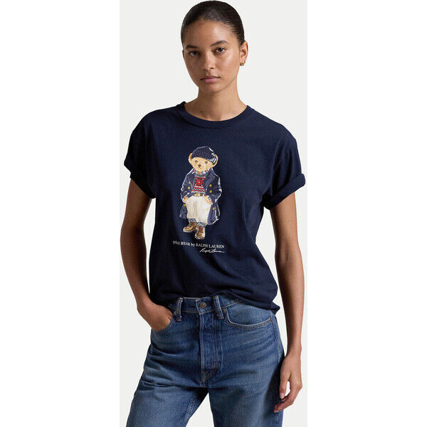 Polo Ralph Lauren T-Shirt 211947944001 Granatowy Regular Fit