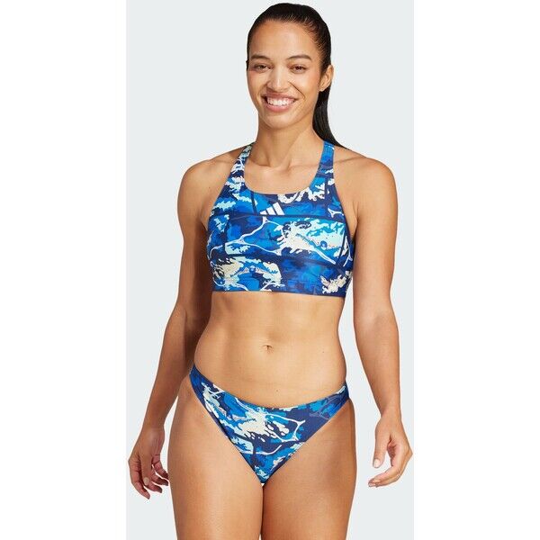 Adidas Bikini Graphic Y-Back Dark Blue