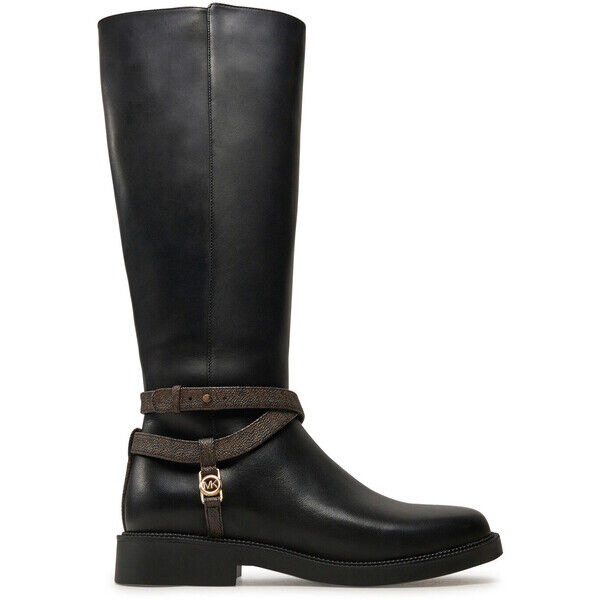 MICHAEL Michael Kors Kozaki Abigail Leather Riding Boot 40F4ABMB7L Czarny