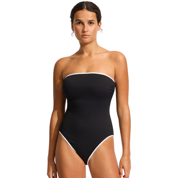 Seafolly Strój kąpielowy Beach Bound 11126DD077 Czarny