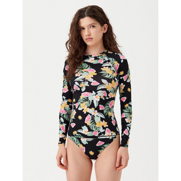 Banana Moon Góra od bikini Oohla Print Czarny