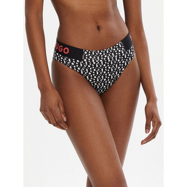 HUGO Dół od bikini Monogram 50534949 Czarny