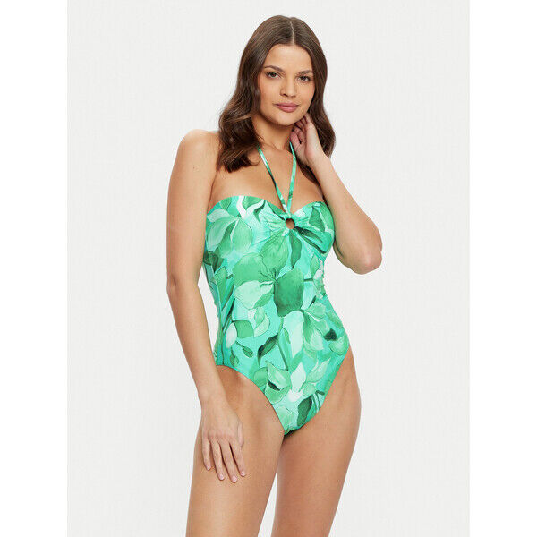 Seafolly Strój kąpielowy Secret Garden 11124-220 Zielony