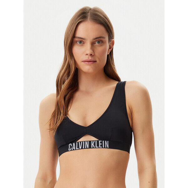 Calvin Klein Swimwear Góra od bikini KW0KW02745 Czarny