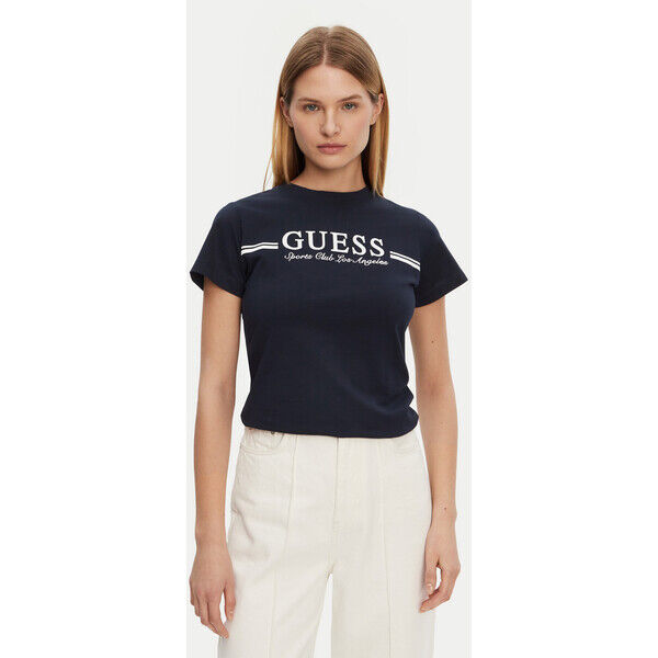 Guess T-Shirt V5GI03 I3Z14 Granatowy Regular Fit