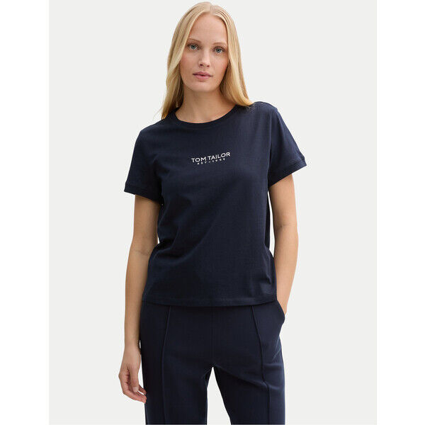 Tom Tailor T-Shirt 1045543 Granatowy Regular Fit