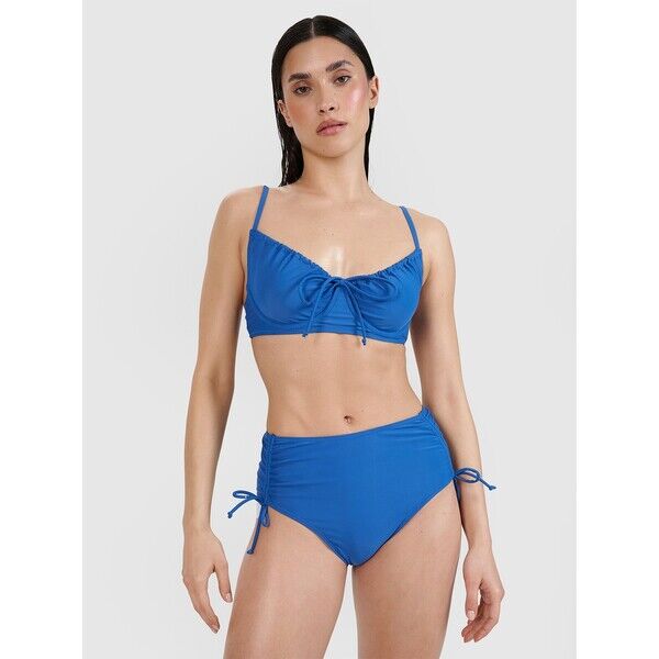 4F Góra od bikini damska - niebieska 4FWSS24UBKTF042-36S