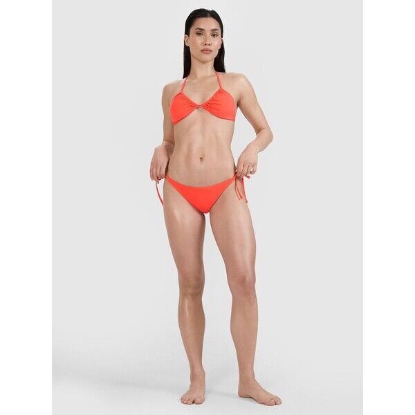 4F Dół od bikini damski - czerwony 4FWSS24UBKTF042-62S