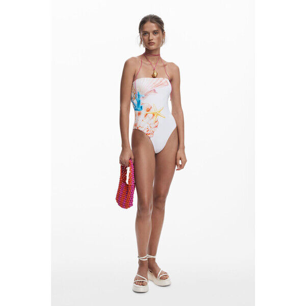 Desigual Strój kąpielowy w muszle gwiazdy 25SWMKX11000