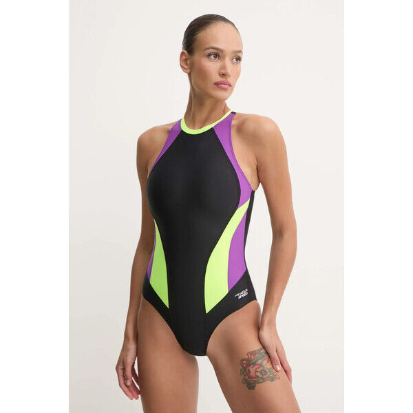 Aqua Speed jednoczęściowy strój kąpielowy Nina  kolor czarny miękka miseczka