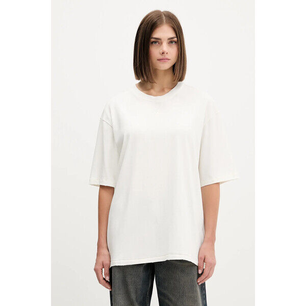 adidas Originals t-shirt bawełniany Washed  damski kolor beżowy JX7724