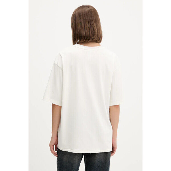 adidas Originals t-shirt bawełniany Washed  damski kolor beżowy JX7724