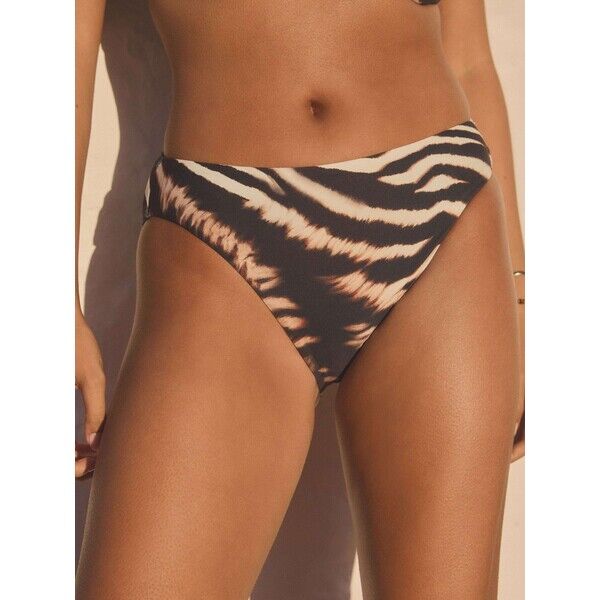 Next Czarno-kremowa zebra - Dół bikini z nadrukiem AK1-806