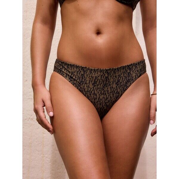 Next Zielony khaki/czarny - Doły od bikini AK1-891