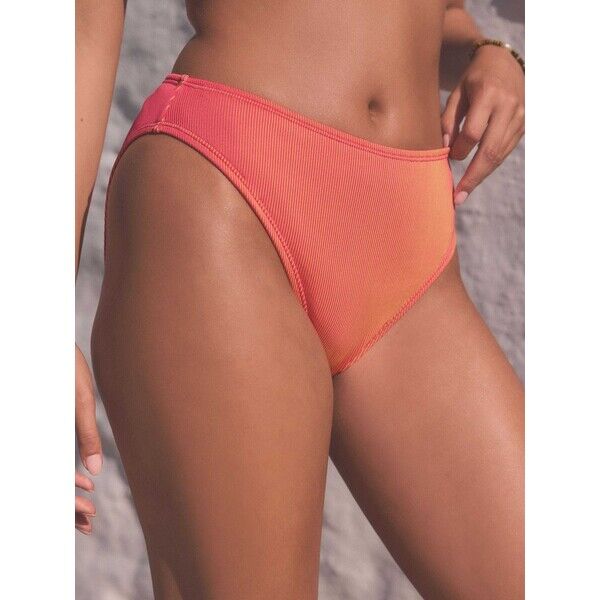 Next Pomarańczowy/różowy - Wysoko wycięte majtki bikini AB3-582