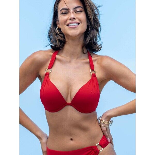 Czerwony - Góra bikini Pour Moi Samoa BM8-933