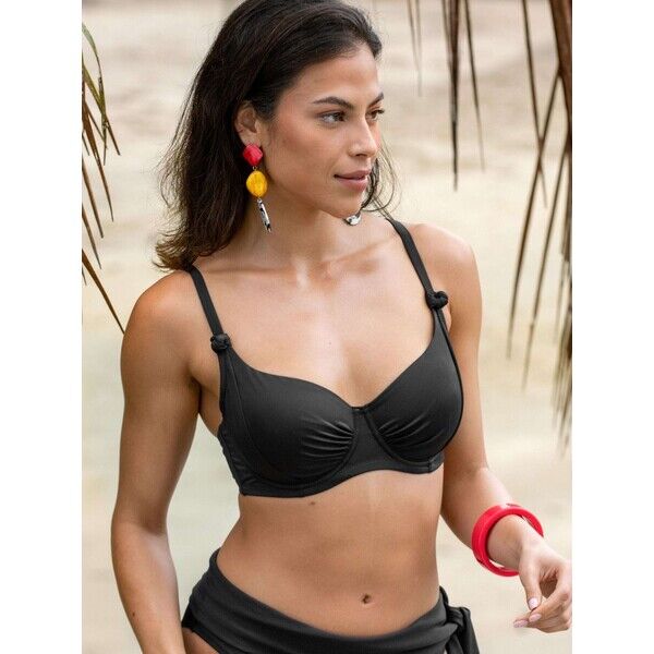 Czarny - Góra bikini Pour Moi St Kitts F72-048
