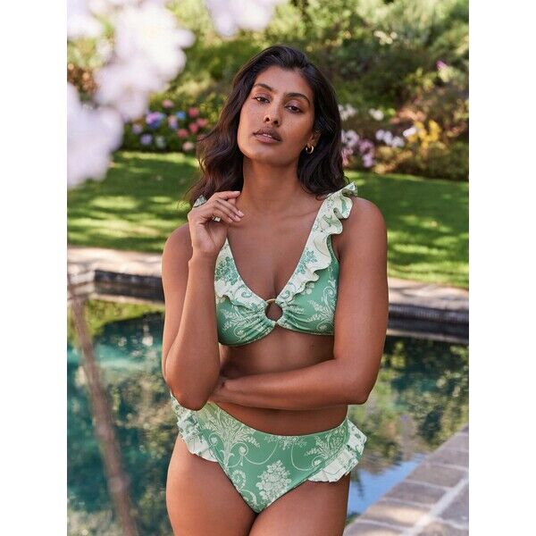 Laura Ashley Frill Bikini Top AW1-136
