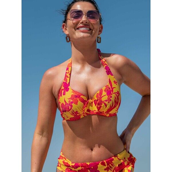 Żółty - Góra bikini Pour Moi Heatwave B33-939