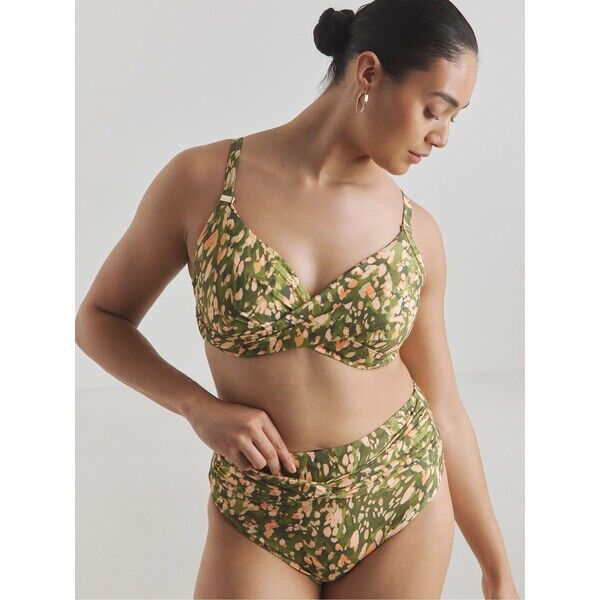 Simply Be Magisculpt Twist Front Wired Plunge Bikini Top Y05-298