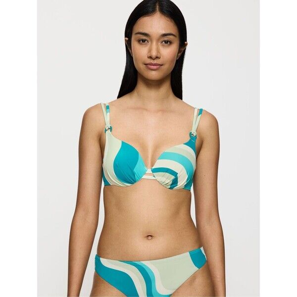 Niebieski biustonosz bikini Triumph Summer Mix and Match z fiszbinami i usztywnieniem AR0-996