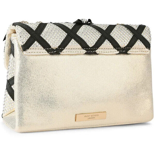 Kurt Geiger London torebka Kensington  kolor beżowy 5383309609