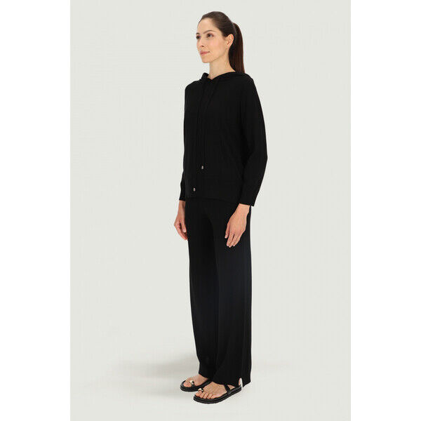 Deni Cler Czarna lekka bluza T-DC-W405-E2-25-90-1