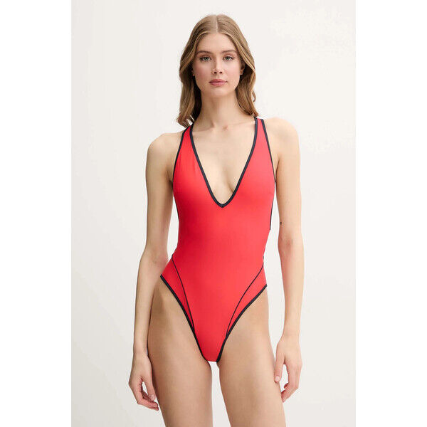 Rip Curl strój kąpielowy  kolor czerwony lekko usztywniona miseczka 0D8WSW
