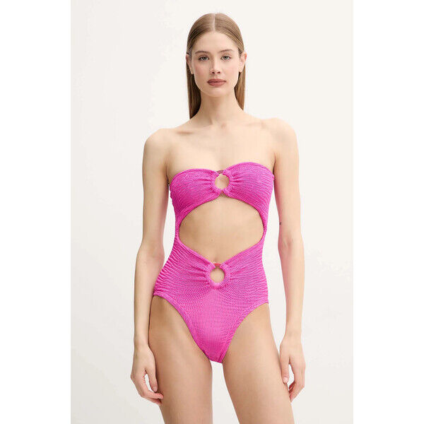 PARAMIDONNA jednoczęściowy strój kąpielowy Rene  kolor różowy miękka miseczka SS25SRNF