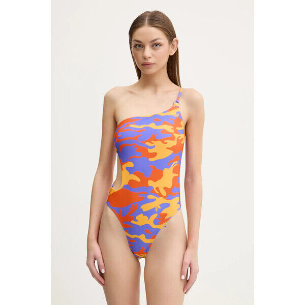 adidas Originals jednoczęściowy strój kąpielowy STR SWIMSUIT  kolor fioletowy miękka miseczka JD4263