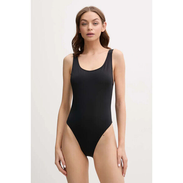 Calvin Klein jednoczęściowy strój kąpielowy  kolor czarny lekko usztywniona miseczka KW0KW02859