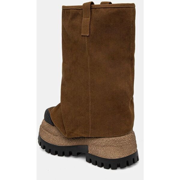 Naked Wolfe buty Disturb  kolor brązowy na platformie Disturb Canvas Toffee