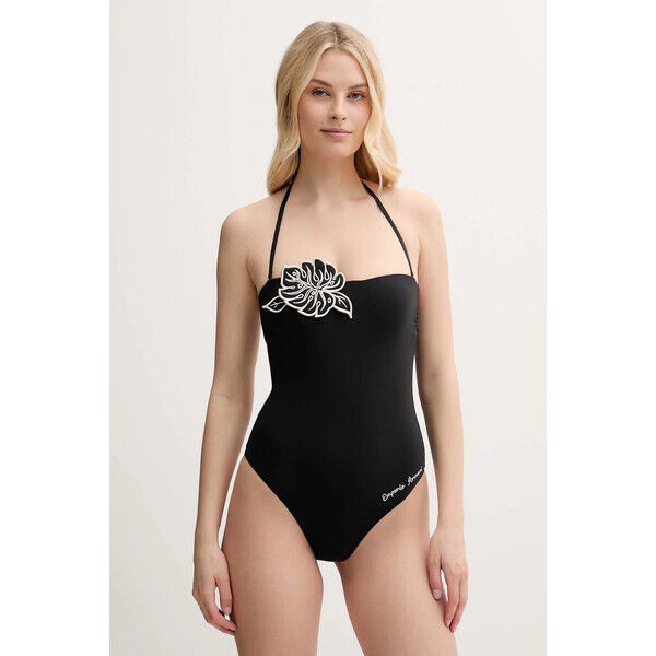 Emporio Armani Underwear jednoczęściowy strój kąpielowy  kolor czarny lekko usztywniona miseczka EW000627 AF12200