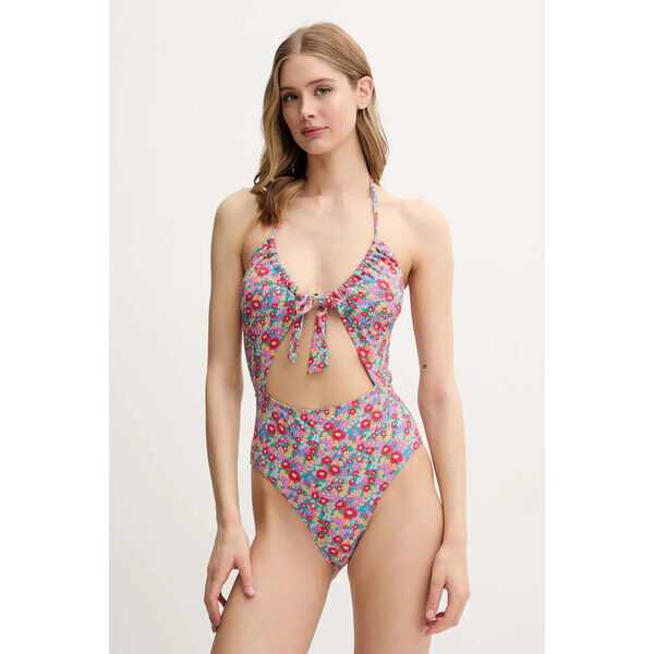 Rip Curl jednoczęściowy strój kąpielowy FLORES  kolor czerwony lekko usztywniona miseczka 0MPWSW