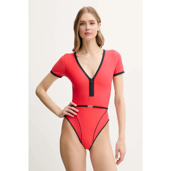 Rip Curl jednoczęściowy strój kąpielowy  kolor czerwony miękka miseczka 0NOWSW