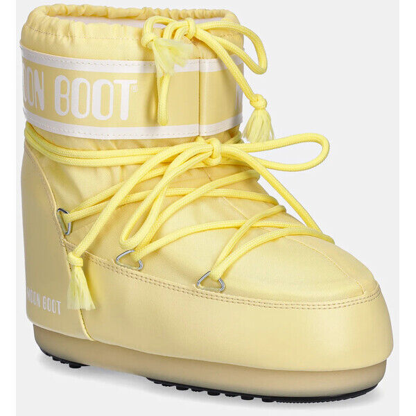 Moon Boot śniegowce MB ICON LOW NYLON  kolor żółty 80D1409340 B021 80D1409340.B021