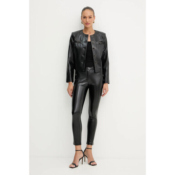 Marciano by Guess spodnie FERGIE  damskie kolor czarny dopasowane high waist 5YGB16 7363A 5YGB16.7363A