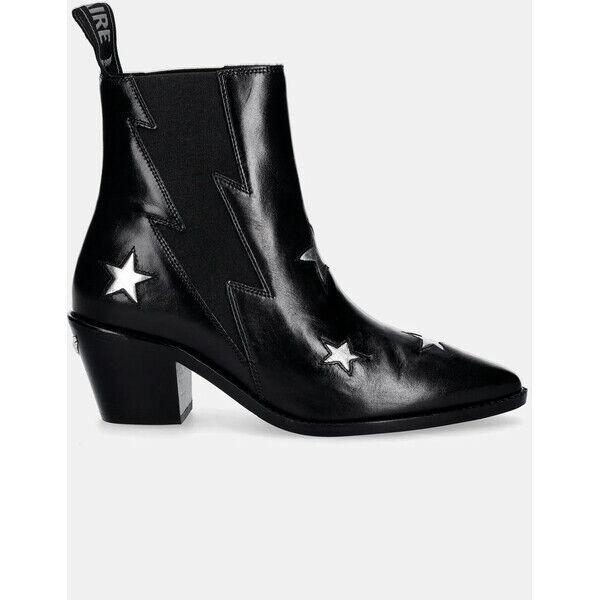ZADIG&VOLTAIRE sztyblety skórzane Tyler  damskie kolor czarny na słupku SWCT02054