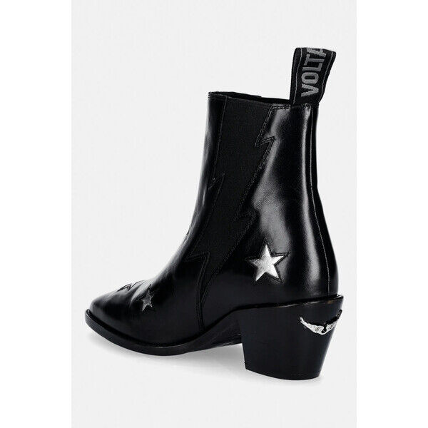 ZADIG&VOLTAIRE sztyblety skórzane Tyler  damskie kolor czarny na słupku SWCT02054