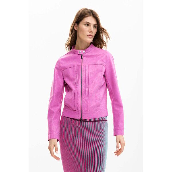 Desigual Płaszcz z efektem skóry 26SWEWXG3013
