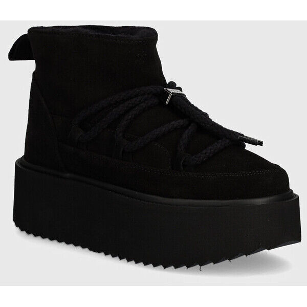Inuikii śniegowce zamszowe Classic Low Platform  kolor czarny 1001.006.0012 75204.004.Black