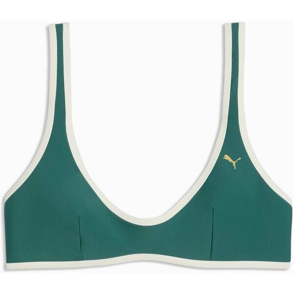 Damski stanik kąpielowy PUMA green / black