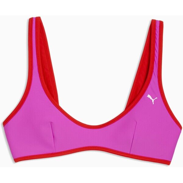 Damski stanik kąpielowy PUMA pink / red