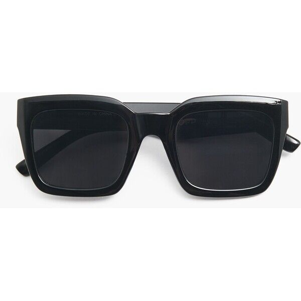 Cropp Czarne szerokie okulary przeciwsłoneczne 342IF-99X