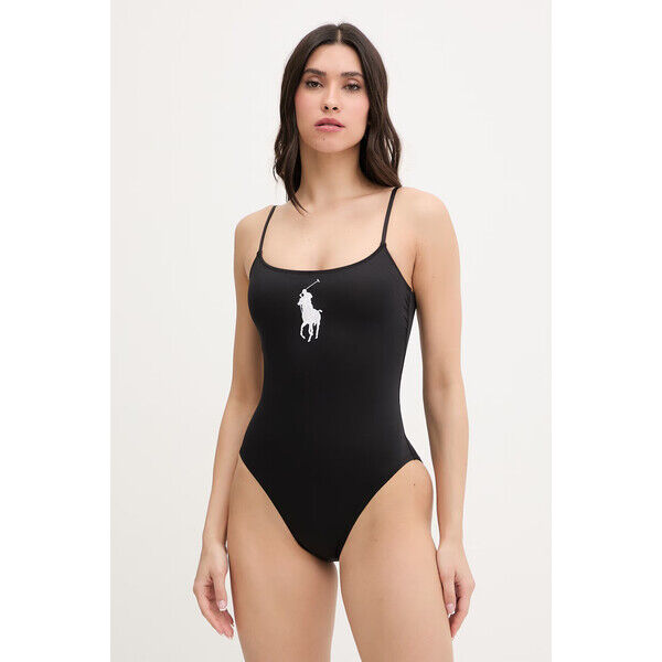 Polo Ralph Lauren strój kąpielowy jednoczęściowy damski  czarny 21654304