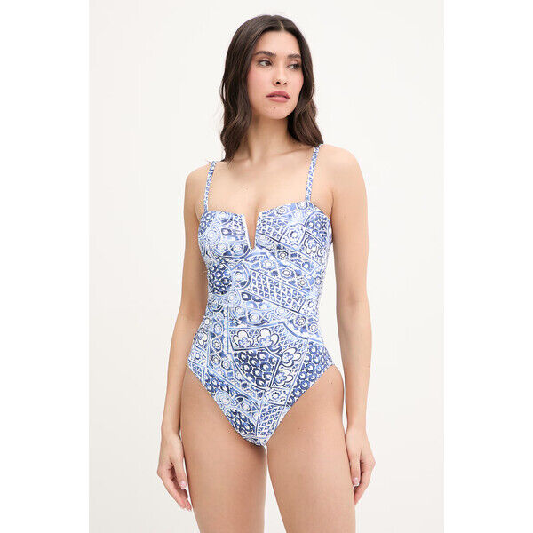 Lauren Ralph Lauren strój kąpielowy jednoczęściowy damski  granatowy 20640066