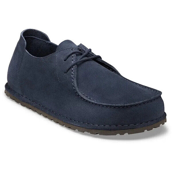 Birkenstock półbuty zamszowe Utti  kolor granatowy 1031468