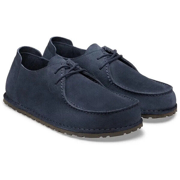 Birkenstock półbuty zamszowe Utti  kolor granatowy 1031468